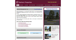 Desktop Screenshot of barberaproperties.com
